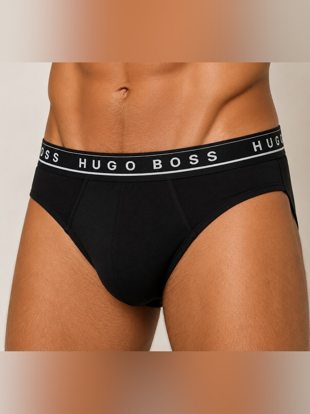 Hugo Boss Men’s Briefs Underwear Lot of 6 | 100% Cotton | Sizes L & M | Black